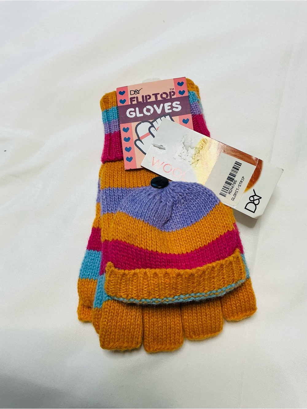 D&Y Women’s Wool Blend Flip Top Gloves Convertible Mittens Cozy Winter NWT